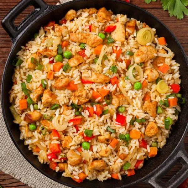 Chicken Alu Masala Rice